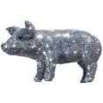 thumbnail image 1 of Interior Illusion Plus II00032 12 in. Long Rhinestone Piggy Bank, Graphite, 1 of 1
