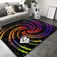 thumbnail image 3 of Area Rugs For Living Room Decor - A Bright Abstract Soft Anti Slip Throw Washable Rugs 5x7 For Bedroom, Indoor Carpet For Bedroom Living Room 80x58In, 3 of 7