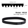 thumbnail image 2 of Unique Bargains 160J8 PJ V-Ribbed Belt, EPDM Industrial Transmission Serpentine Belt, 2 Packs, 2 of 5