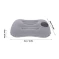 thumbnail image 2 of OUNONA Inflatable Pillows Camping Travel Inflatable Travel Pillow Light Grey Easy Inflation 1Set, 2 of 8