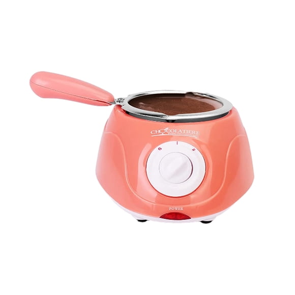 Birdeem Ensemble de Fondue Fondante - Mini Casserole Électrique pour Faire Fondre le Chocolat - Machine Chauffe-Fondue au Chocolat pour Chocolat au Lait - Fromage - Beurre - Bonbons