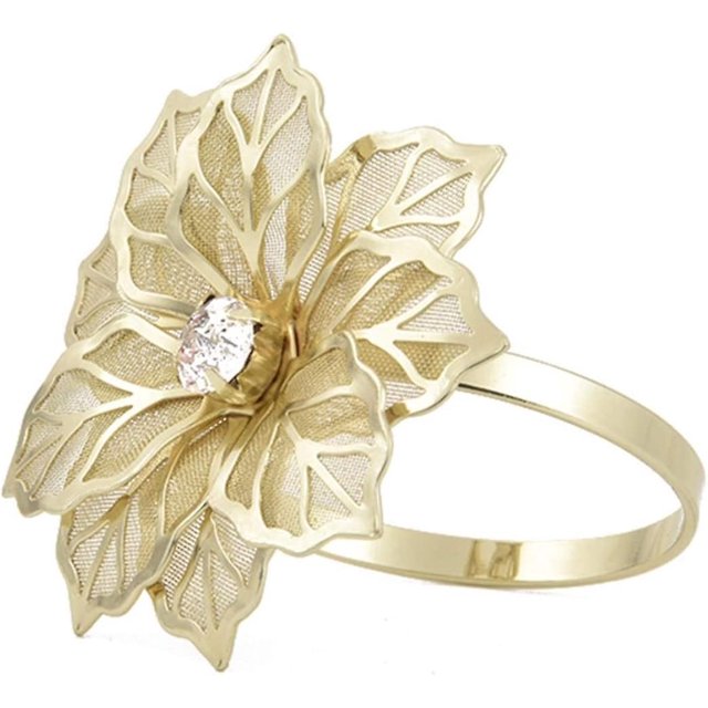10 Uds. De servilleteros con flores huecas, para cenas, fiestas, cumplea?os, bodas, reuniones familiares, Navidad XianweiShao 8390614436640