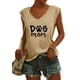 thumbnail image 2 of Camisas con estampado informal con estilo para mujer, camisetas holgadas de manga corta de talla grande, blusa con cuello en V OAVQHLG3B Store lin121212, 2 of 5