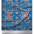 thumbnail image 1 of Soimoi Polyester Crepe Fabric Floral Mandala Print Fabric by Yard 52 Inch Wide, 1 of 3