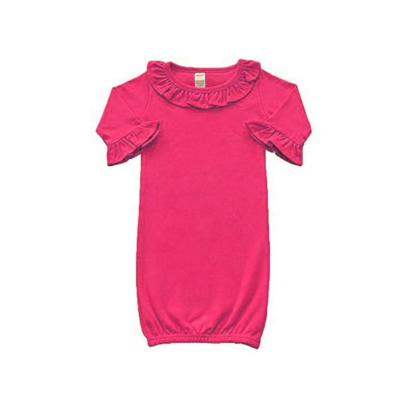 MONAG Long Sleeve Ruffle Baby Gown