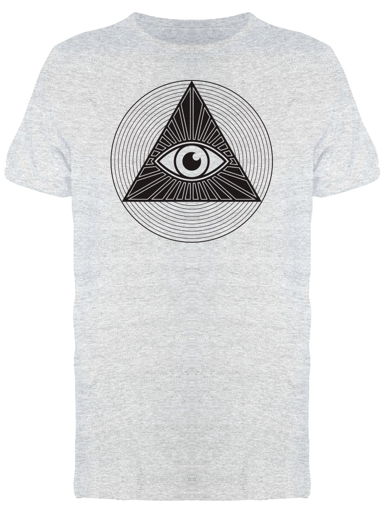 Triangle & Circle All Seeing Eye Tee Men's -Image by Shutterstock ...