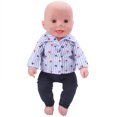 thumbnail image 1 of Muñecas tops y Pantalones Accesorios para atuendos de camisa de moda para un regalo de cumpleaños para niños de muñecas de 18 pulgadas, 1 of 7