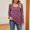 Purple, variant on Njoeus Shirts for Women, Women's Casual Ribbed Knit Long Sleeve Shirts Wide Neck Loose Tunic Tops Basic Tees Shirt