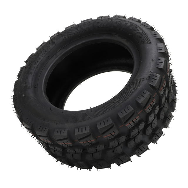 Pneu Tubeless 125/60-7, Motif de Bande de Roulement Grand Bloc Pneu de Roue ATV Matériau en Caoutchouc Résistant à l'Usure pour Terrain Dur Moyen Doux Sable