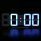 thumbnail image 2 of Reloj LED multifuncional para el hogar inteligente con marco blanco y luz azul con pantalla digital de hora, fecha y temperatura, 2 of 8