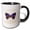 Black/White, variant on 3drose, Colorado Territory Insect the Hairstreak Butterfly, 15oz Mug