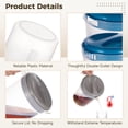 thumbnail image 6 of 4 Pcs 1 Gallon Plastic Pitcher With Lid, Shatterproof Plastic Water Jug Set, Long-Lasting PP Cold Water Carafe with Handle and Spout, Blue & Gray Drink Pitchers for Fridge, 6 of 6