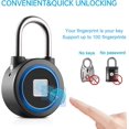 thumbnail image 2 of Bloqueo de huellas dactilares Bloqueo Bluetooth Aplicación móvil Bloqueo biométrico inteligente sin llave Impermeable Adecuado para deportes Bicicleta Escuela Gimnasio JAMW Sencillez, 2 of 5