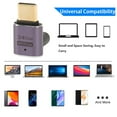 thumbnail image 3 of Adaptador USB C De ángulo Recto, PD240W Carga 40Gbps USB C A USB C Adaptador 8K 60Hz Compatible Hembra A Macho Para Trabajo De Oficina, 3 of 7