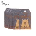 thumbnail image 2 of 100 Pcs Eco-friendly Christmas Tags Unique Pattern Paper Hanging Gift Labels  Ornaments for Home, 2 of 9