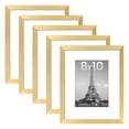 thumbnail image 1 of Set de 5 marcos para fotos Upsimples, color dorado, 8 x 10 cm, con tapete, 5 x 7 cm, 1 of 7