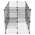 thumbnail image 5 of LINJH 56" Two-Storey Heavy Duty Metal Dog Pet Exercise Fence Playpen Kennel 36 Panels, 5 of 12