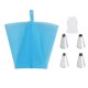thumbnail image 3 of Billuyoard 6 unids/set conjunto de decoración de pasteles bolsa de crema boquilla de glaseado Sugarcraft bolsa de pastelería Kit de herramientas de Herramientas y accesorios para hornear Azul Billuyoard HA002030-03, 3 of 6