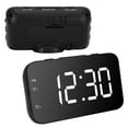 thumbnail image 4 of Digital Alarm Clock, View The Current Temperature Dual Alarm Setting Portable Digital Alarm Clocks, For Hotel Bedroom Condo Home White, 4 of 8