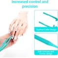 thumbnail image 3 of 10Pcs Reusable Plastic Tweezers Portable Medical Tweezers Comfort Grip First Aid Tweezer Serrated Tips for DIY Arts Crafts Health Beauty Professional Use (10.5cm, Green), 3 of 6