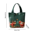 thumbnail image 3 of Christmas Drawstring Gift Bags, Multicolour Canvas Pouches with Adorable Holiday Patterns, Versatile for Wrapping Treats and Decorations for Parties and Celebrations, 10x10cm and 18x10cm, 3 of 6