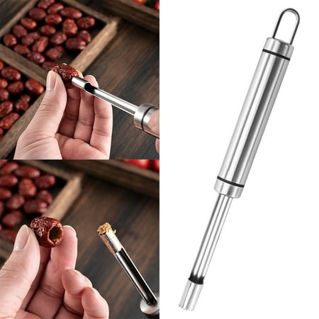 

YiFudd Stainless Steel Fruit Core Pumping Jujube Corer Fruit Corer Kitchen Practical Gadgets