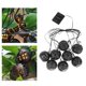 thumbnail image 5 of Luces de bola de cadena solar LED al aire libre impermeable blanco cálido decoración de patio de jardín 8 LED Zulema luces decorativas de cadena, 5 of 8