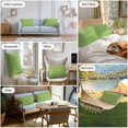 thumbnail image 6 of Abstract Solid Color Outdoor Pillow Covers Pack of 2 Simple Avocado Green Low Saturation Waterproof Throw Pillow Covers Decorative Cushion Cases for Patio Garden Tent Balcony Couch 20x12 inch, 6 of 8