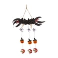 thumbnail image 3 of Colgador de puerta de Halloween, letrero de Halloween, decoración colgante de pared para jardín interior y exterior, para sala de estar, fiesta, patio 40x50cm con calabaza, 3 of 8