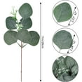 thumbnail image 2 of 24PCS Artificial Eucalyptus Leaves Greenery Stems Fake Silk Eucalyptus Leaf for Home Party Wedding Decor, 2 of 7
