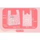 thumbnail image 5 of Bewildely 50 Uds. De bolsas de plástico transparente con diseño de Sakura, bolsa de transporte colorida, bolsillo de almacenamiento seguro portátil Decoración del hogar 1 grande 32*52 16 cm 2 Bewildely HA075275-05, 5 of 6