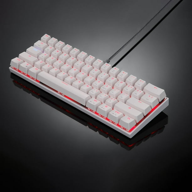 mecánico, 61 teclas, accesorios ergonómicos, retroiluminación, compatible /iOS//Andriod, reemplazo de clásico duradero Ck62 Eje Yotijar Teclado bluetooth