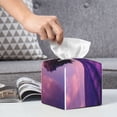 thumbnail image 4 of Kdxio Lavender Field Sunset Print Tissue Box Cover,Square Decorative PU Leather Facial Paper Case Organizer Holder Dispenser for Bathroom,Night Stands,Desk,Car 5.2''X5.2''X5.2'', 4 of 6