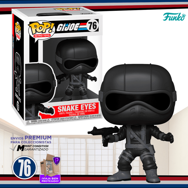Funko Pop Snake Eyes #76 G.I. Joe Figura Original Juguetes Retro
