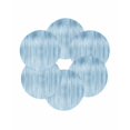 thumbnail image 7 of 13 Inch Round Placemats Set of 6, Light Blue Non Slip Heat Insulation PP Table Mats, Modern Abstract Art Ombre Striped Washable Place Mats for Kitchen Dining Party Table Decor, 7 of 7