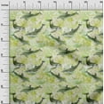 thumbnail image 3 of oneOone Cotton Flex Lime Fabric Ocean Dolphin Sewing Material Print Fabric By The Yard 40 Inch Wide, 3 of 4