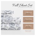 thumbnail image 2 of Double-Brushed Patterned Microfiber Full Sheet Set 4 Piece – Oeko-TEX Certified Ultra Soft & Wrinkle-Free - 16" Deep Pocket Sheets - Easy Care Full Size - Coarse Paisley Navy, 2 of 8