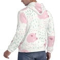 thumbnail image 6 of Wukai Cute Pigs Print Men Hoodies Fleece Sweatshirts Long Sleeve Sweaters Pullover Fall Outfits Winter Clothes-3X-Large, 6 of 7