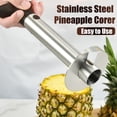 thumbnail image 2 of Descorazonador de piña pelador de piña de acero inoxidable herramienta para quitar el corazón cortador de piña removedor de núcleo con antideslizante, 2 of 8
