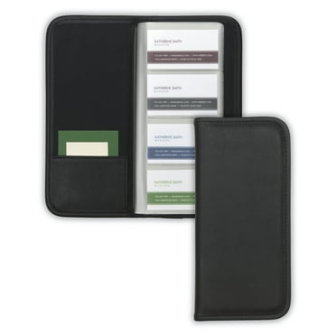 Samsill Professional Business Card Organizer, Holds 160 Cards, Black