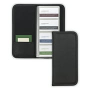 Samsill Professional Business Card Organizer, Holds 160 Cards, Black