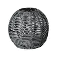 thumbnail image 1 of Woven Rattan Pendant Light Fixture Rattan Shade Farmhouse Hanging Gray Round, 1 of 8