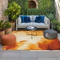 thumbnail image 2 of Burnt Orange Ombre Clouds Outdoor Rug for Patio/Deck/Porch, Non-Slip Large Area Rug 5 x 7 Ft, Modern Abstract Gradient Cloud Indoor Outdoor Rugs Washable Area Rugs, Camping Rug Carpet Runner, 2 of 8