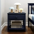 thumbnail image 2 of Max & Lily Nightstand with Storage Drawer, Small Solid Wood Bedside, Side Tables for Bedroom, 2 of 7