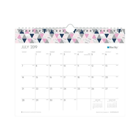 Blue Sky 11" x 8.75" Wall Calendar, July 2019-June 2020