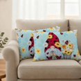 thumbnail image 2 of Aqua Gnomes Daisy Outdoor Waterproof Pillow Covers, Pastoral Country Garden Floral Decorative Rectangle Throw Pillowcase Sofa Cushion Sham for Patio/Couch/Chair, 20"x12" 2 Pack, 2 of 8