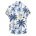 thumbnail image 5 of Cllios Hawaiian Shirts for Men Big and Tall Tropical Print Aloha Tops Relaxed Fit Cuban Collared Short Sleeve T-shirts Casual Button Down Bowling Shirts S-5XL, 5 of 6