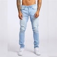 thumbnail image 5 of Men's Fashion Casual Slim Fit High Waist Jeans, 5 of 6