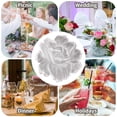 thumbnail image 5 of Round 15x15 Inch Decorative Floral Placemats Set of 4, Shiny and Washable Table Mats for Home Dining Room, 5 of 11
