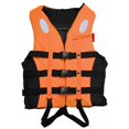 thumbnail image 1 of FloreceBien Chaleco de pesca con silbato para exteriores, seguridad ajustable, impermeable, flotante, EPE, chaleco salvavidas, 1 of 8
